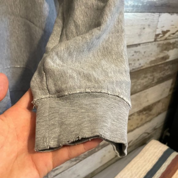 Old Navy Grey Fleece Crew Neck Long Sleeve Sweater - Picture 5 of 7